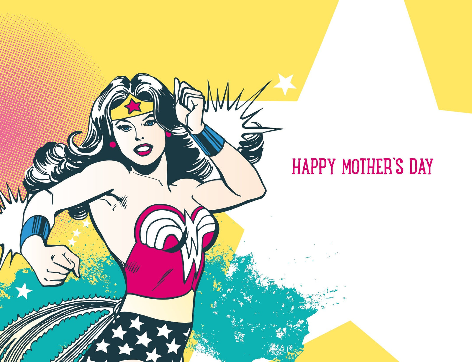 Wonder Woman 'you're My Hero' Mother's Day Card Official Product