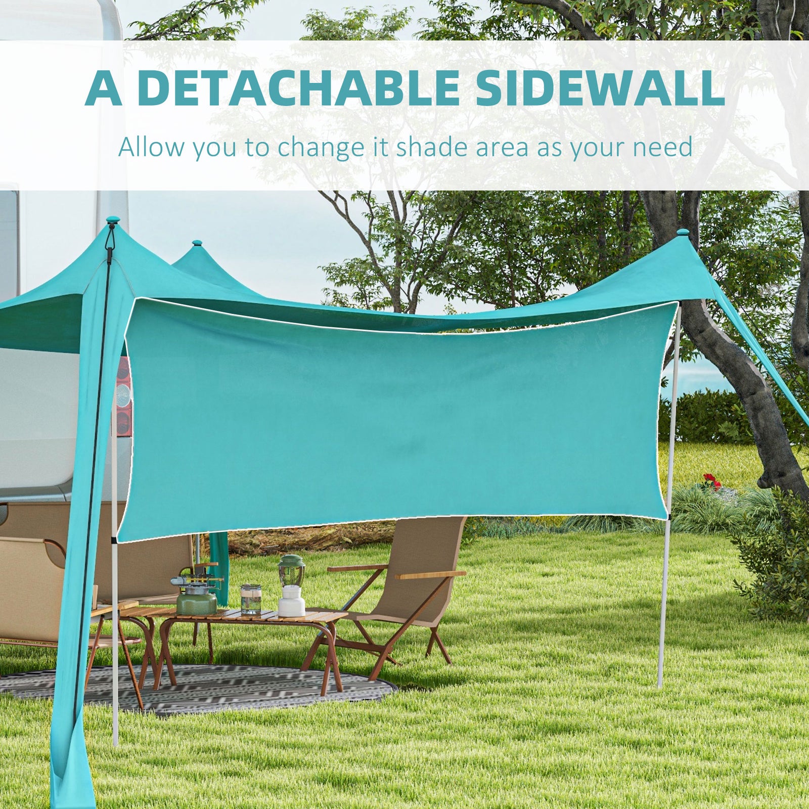 Patio Metal Gazebo Door Window Awning Wall Mount Shelter