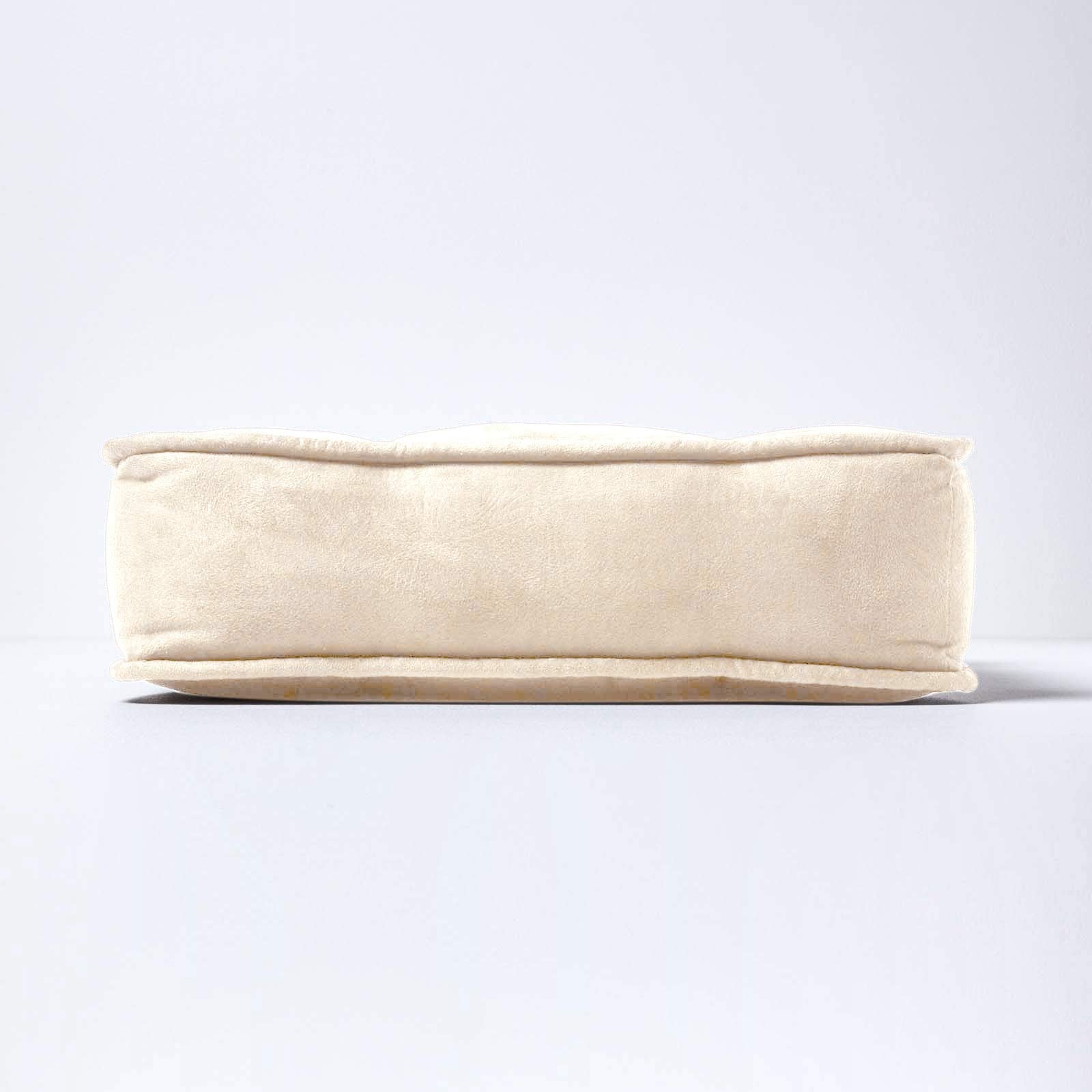 Faux Suede Dining Chair Booster Cushion | 40cm x 40cm | Cream
