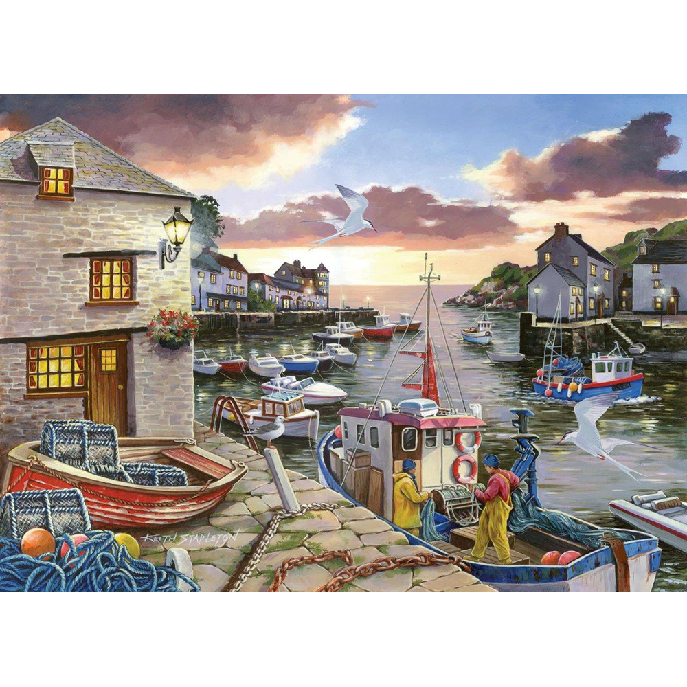 Harbour Lights - Big 250 Piece Jigsaw Puzzle For Adults & Kids, With Extra Large Pieces