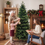 HOMCOM Geneva Fir Hinged Xmas Tree With Branch Tips