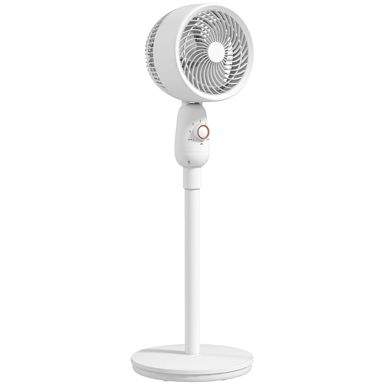 Pedestal Fan For Bedroom Powerful Air Circulator W/ 3 Speed | One Size | White