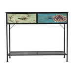 Breeins Console Table With Fabric Drawers For Hallway Living Room