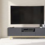 Diamond Luxe Tv Unit 180cm - Deco | Dark Grey