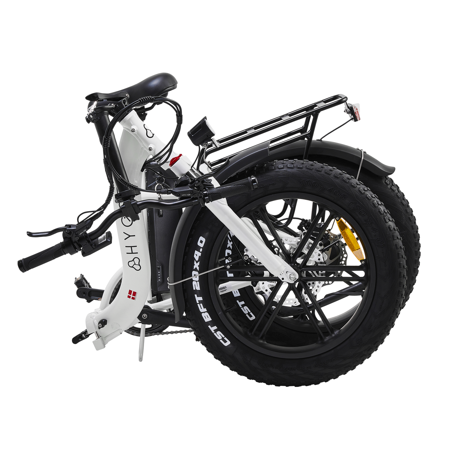 Vester Step 2025 Folding Bike - Fat Tyre E-bike | White