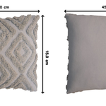 Artisan Furniture 2 Grey Mini Diamond Tassle Cushions