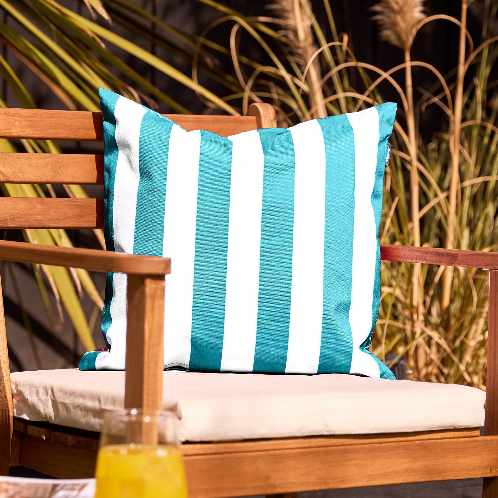 Deck Stripe Set Of 2 Outdoor Cushion