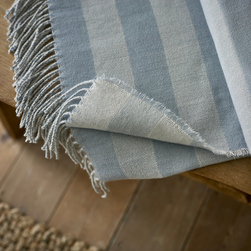 Elgin Supersoft Yarn Dyed Jacqaurd Throw | 130cm x 160cm | Blue