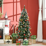5' Snow Artificial Christmas Tree Holiday Home Décor With Pine Cones | 5ft | Green