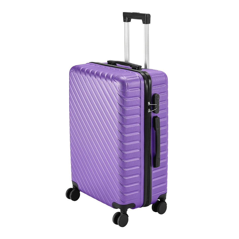 Lightweight Hardside Travel Suitcase With Spinner Wheels | Purple
