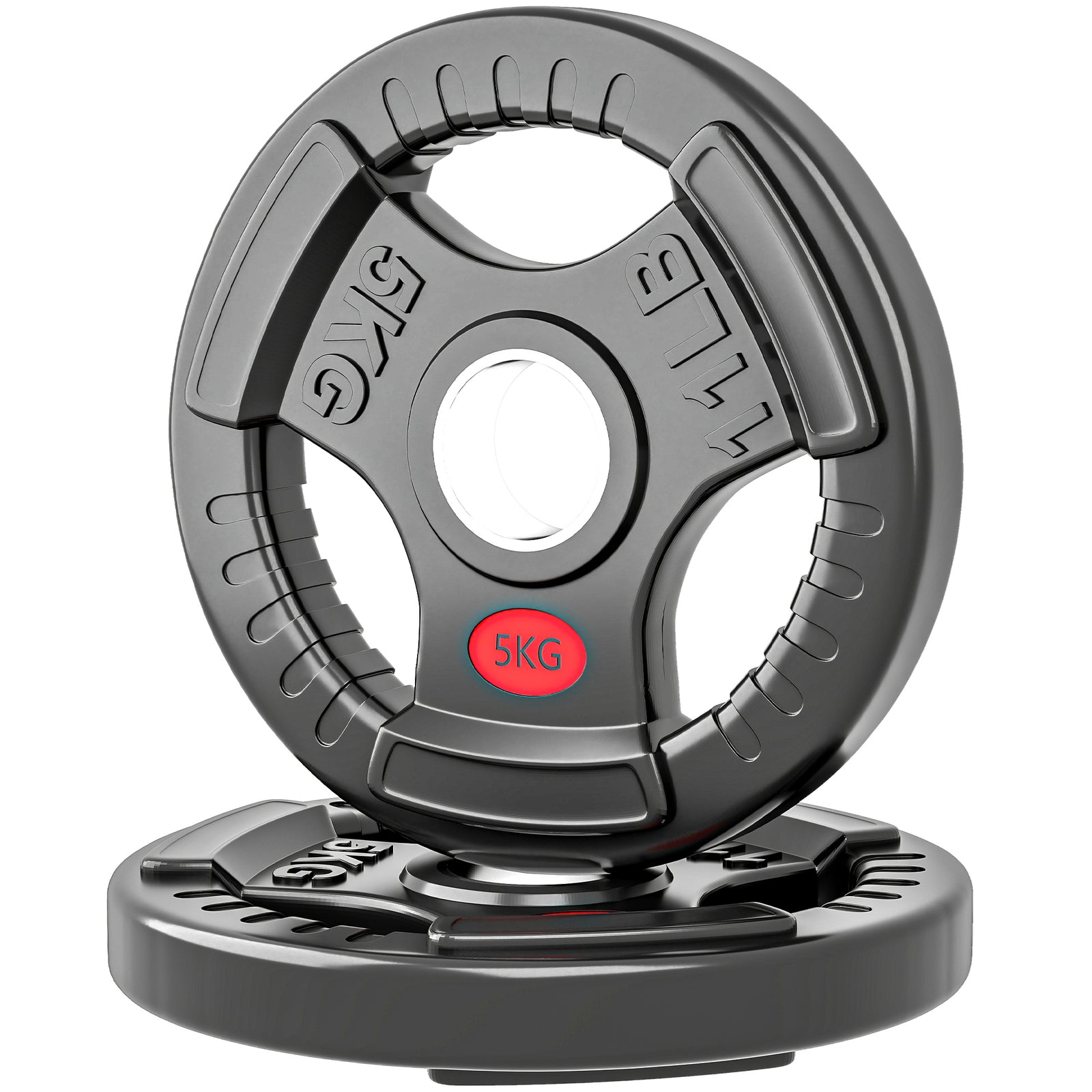 Olympic Weight Plates, Weight Plate Discs | 2 x 5kg | Black