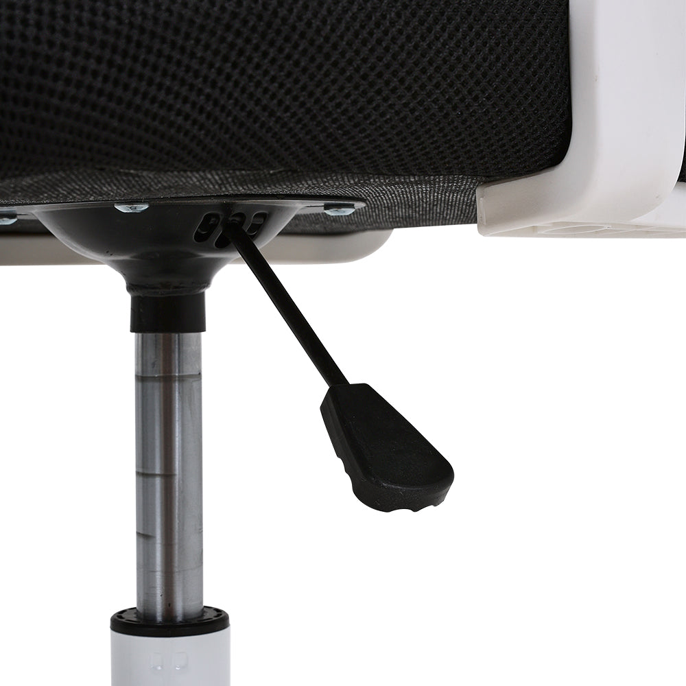 Swivel Office Chair With Headrest | White
