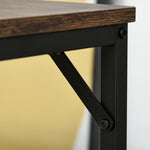 Industrial Dining Table Set With 4 Stools