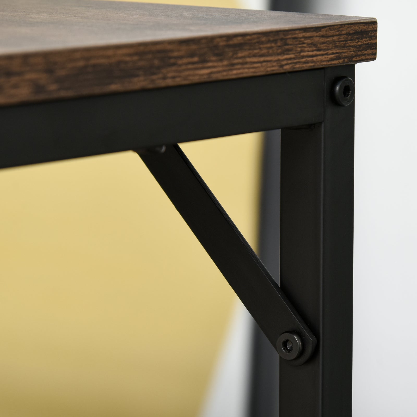 Industrial Dining Table Set With 4 Stools