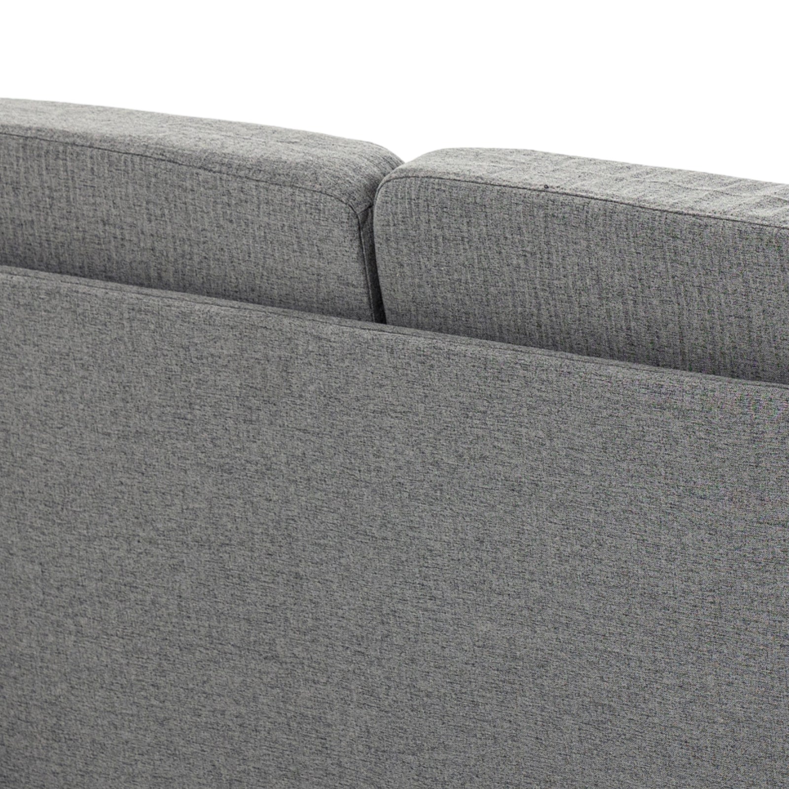 Double Seat Sofa Linen Upholstery Loveseat Couch Armrests | One Size | Gray
