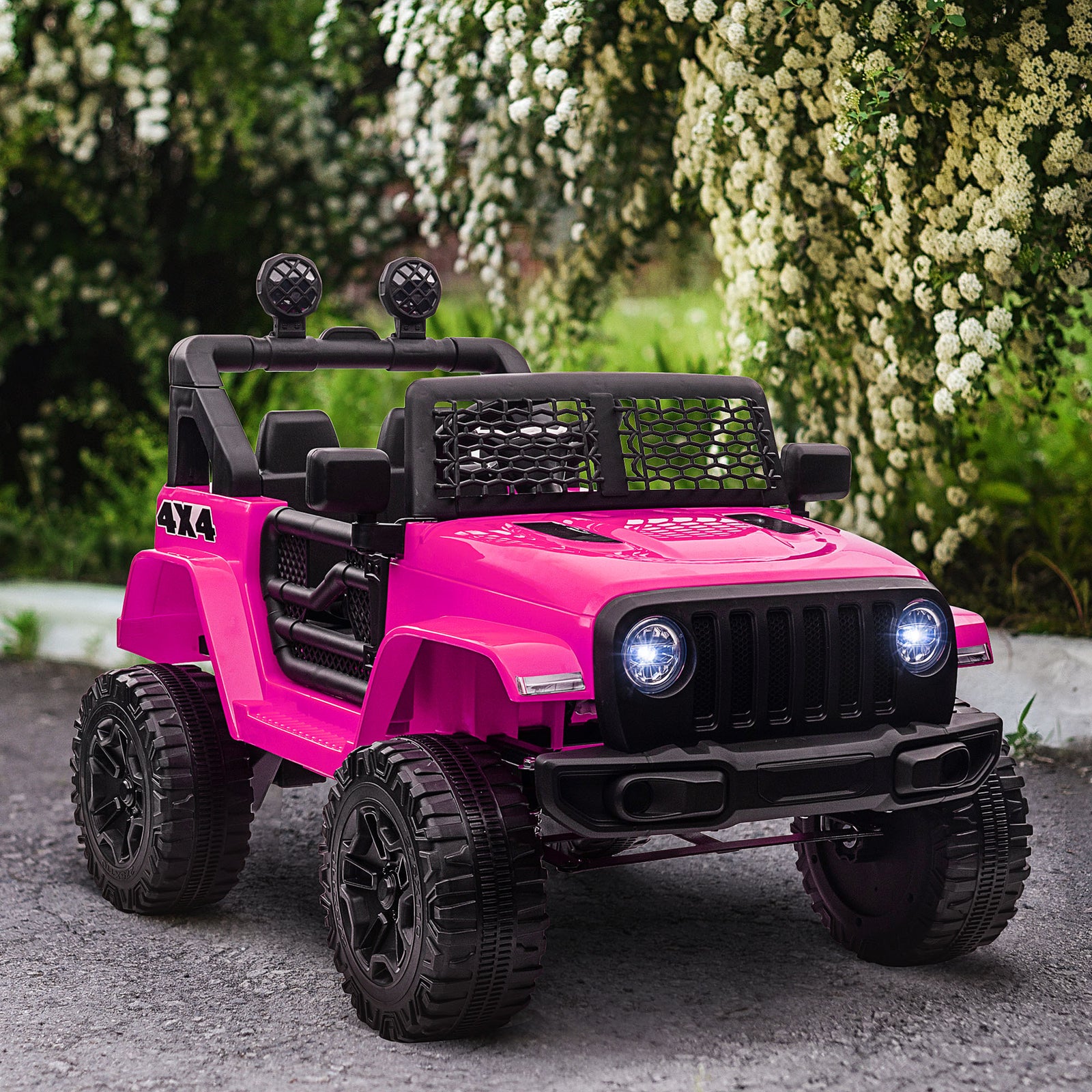 12v Kids Electric Ride On Car Truck Off-road Toy W/ Remote Control | Pink