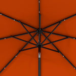 2.7m Patio Led Umbrella W/ Tilt/crank | Orange
