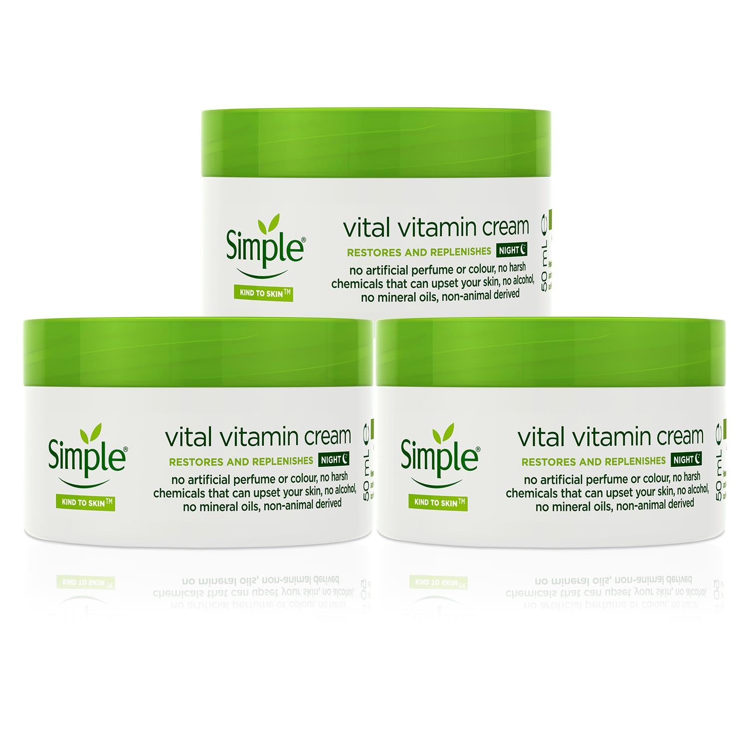 Vital Vitamin Day Cream Sensitive Skin 50ml | Set of 3