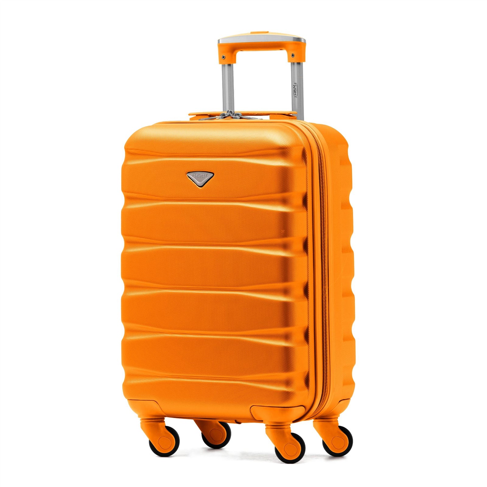 55x35x20cm Cabin Carry On Suitcase Hard Shell Overhead Luggage 100+ Airlines Approved | Cabin | Orange