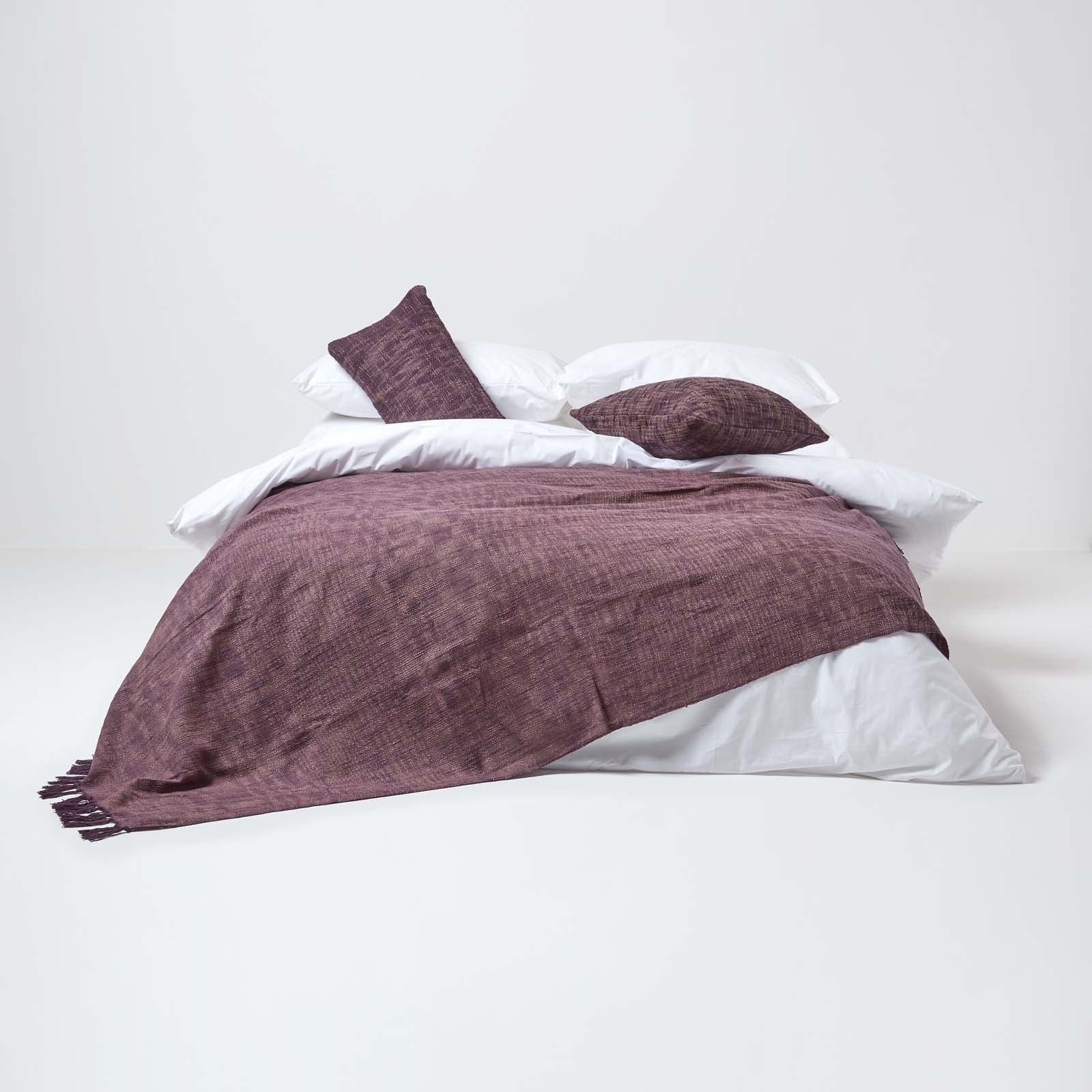 Nirvana Cotton Cushion Cover | 30cm x 50cm | Mauve