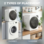 5kg Vented Tumble Dryer, Compact Dryer With 5 Drying Modes | White