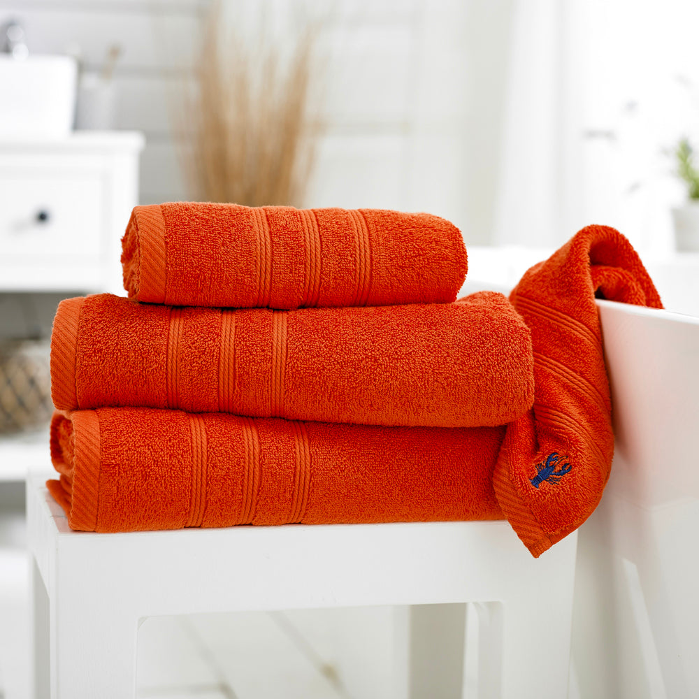 Kaleidoscope 550gm Combed 100% Cotton Towels | Bath Towel | Ginger