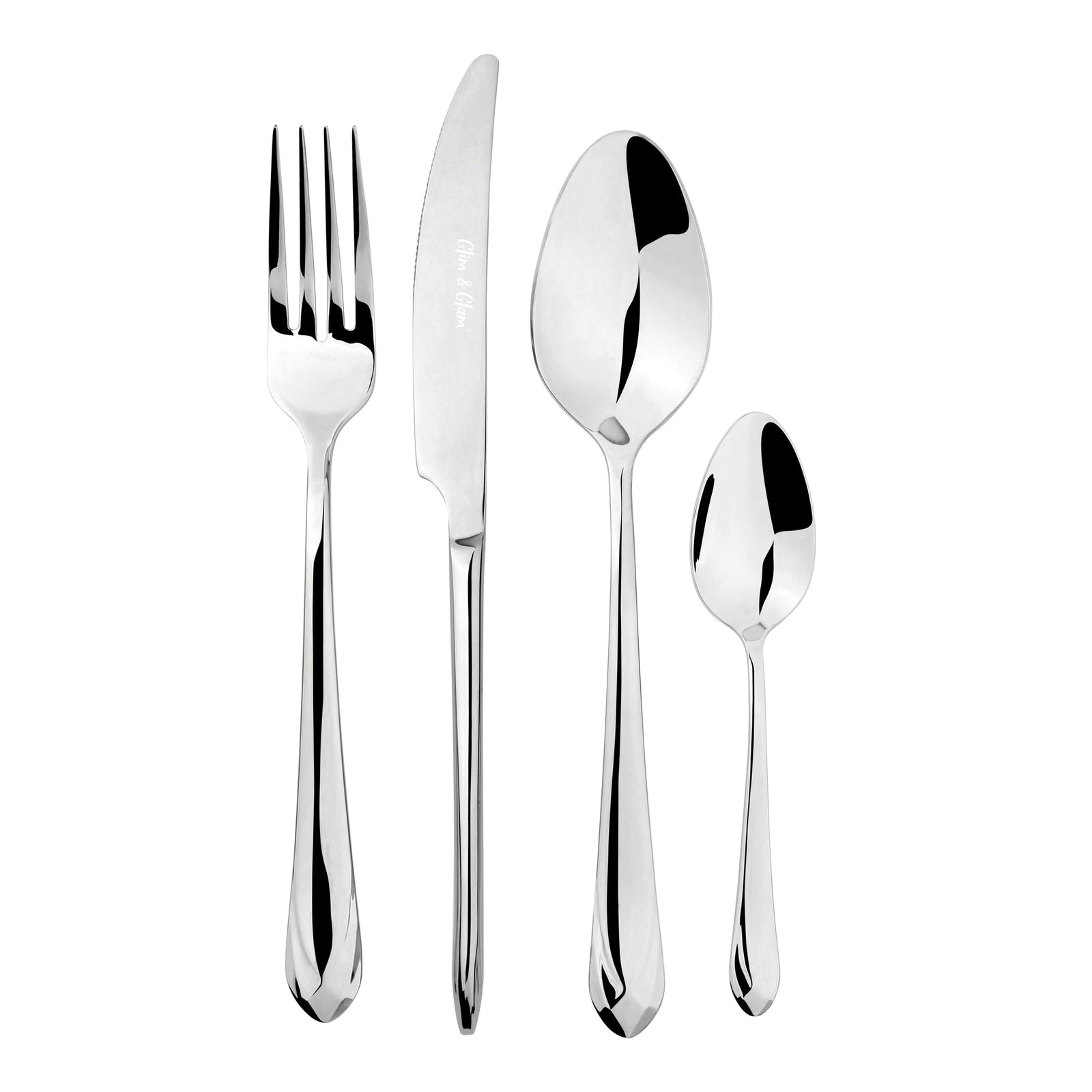 Cutlery Sets Stainless Steel 18/8 Catering Versailles | 24Piece | Silver