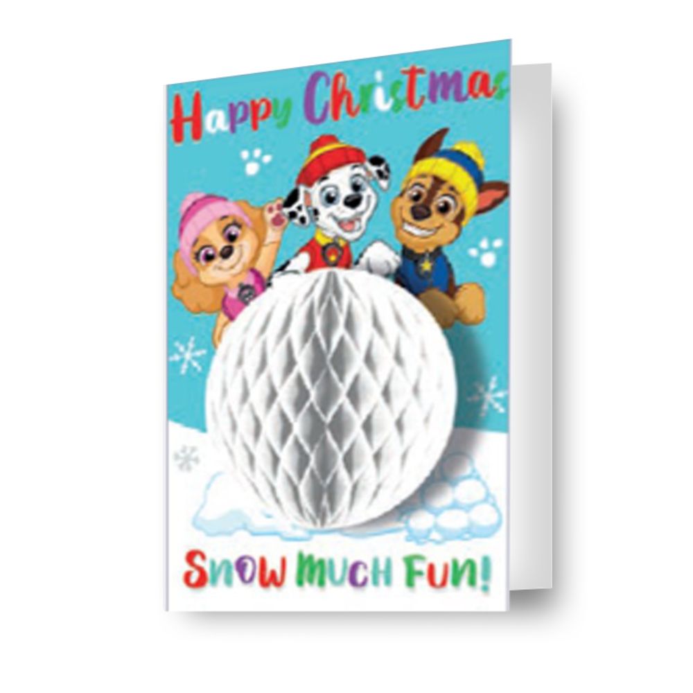3d Snowball Christmas Card Official Product