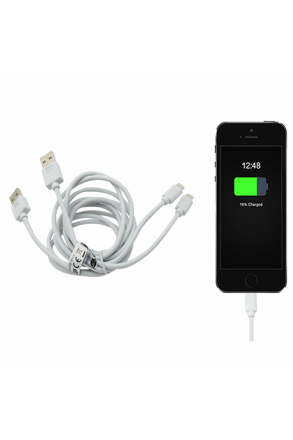 Iphone Usb Data Cable 1m White Twin Pack
