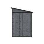 8x4ft Outdoor Plastic Storage Shed With Floor, Window, 2 Vents & Double Lockable Doors,wood Grain Design