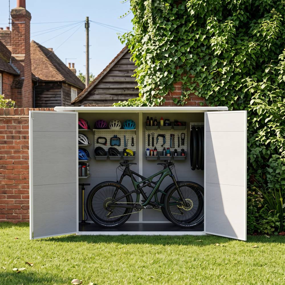 Breeins 7x4 Ft Outdoor Bicycle Storage Shed