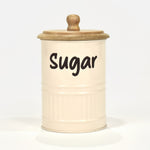 Set Of 3 Cream Tea, Coffee, Sugar Canisters