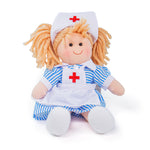 Nurse Nancy - Small Soft Plush Ragdoll, 28cm Tall