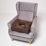 Faux Suede Coccyx Armchair Cushion | 50cm x 50cm | Brown