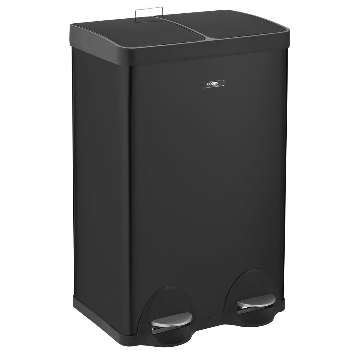 60l Dual Pedal Recycling Pedal Bin | 60l | White