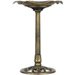 Bird Bath For Garden, Birdbath W/ Lotus Leaf Basin