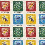 Hogwarts Houses 2 Sheets & 2 Tags Wrapping Paper