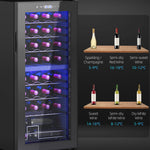86l Dual Zone Wine Cooler Adjustable Temperature Control