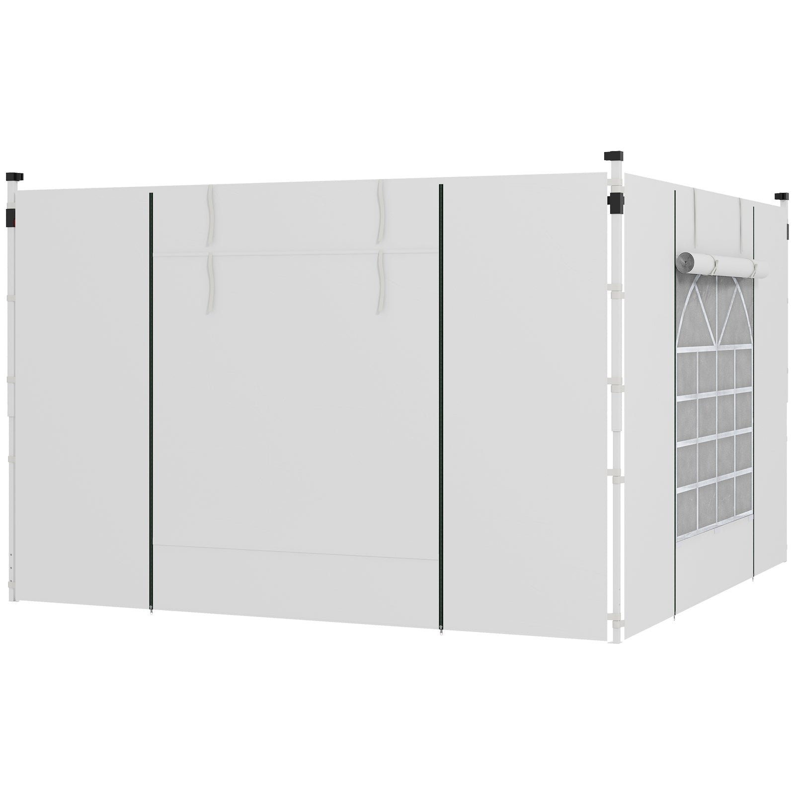 3x3(m) Or 3x6m Pop Up Gazebo Side Panels Replacement, 2 Pack | White