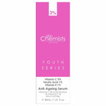 skinChemists Anti-ageing Advanced Serum Vitamin C 3%, Ferulic Acid 1%, Vitamin E 1% 30ml For Brightening And Radiance