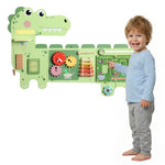 Busy Board Panels Wall Mounted Dinosaur | Green