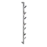 Polished Stainless Steel Seven Swivel Swing Towel Hooks | Polished Stainless Steel