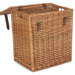 Wicker Double Steamed Vintner Storage Picnic Basket | Small | Brown