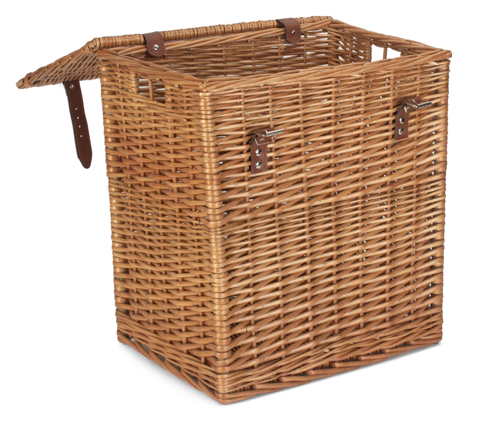 Wicker Double Steamed Vintner Storage Picnic Basket | Small | Brown