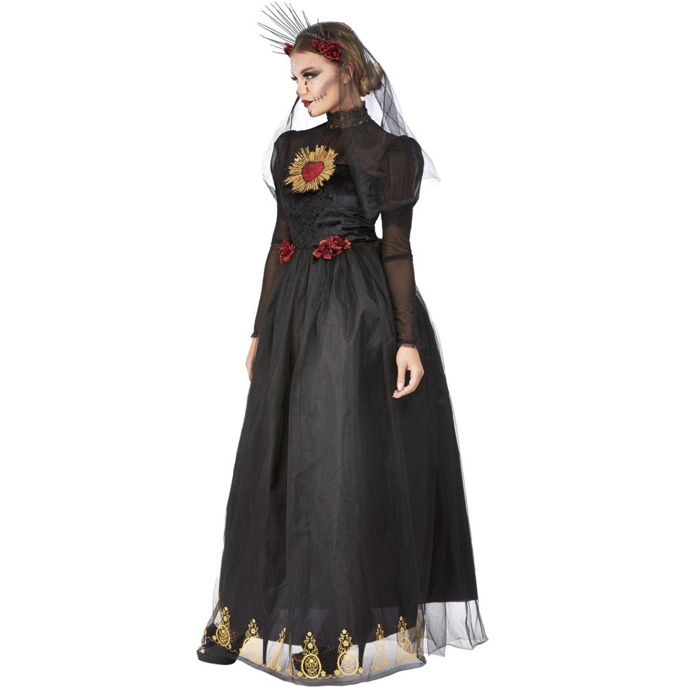 Dotd Sacred Heart Bride Costume, Black | Medium