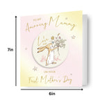 1st Mother's Day Card With Coaster Official Product