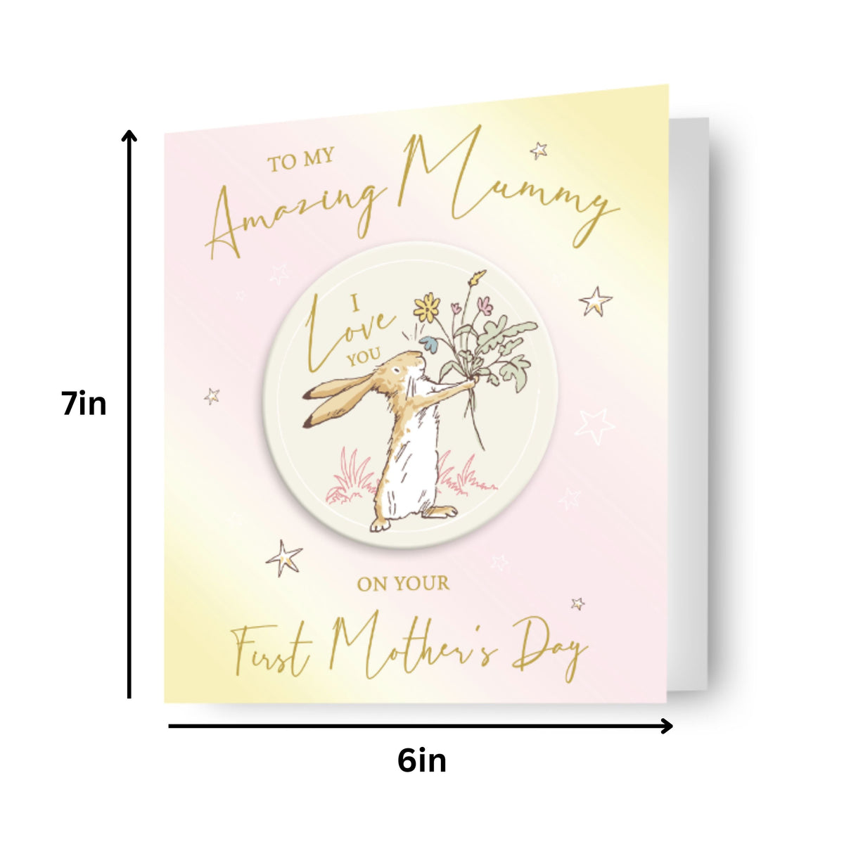 1st Mother's Day Card With Coaster Official Product