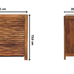 Artisan Furniture Solid Wood Amber Wavefront Cabinet
