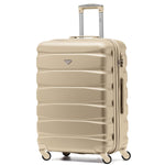 25" Medium Suitcase Check-in Hold Luggage Hard Shell 4 Wheels Tsa Lock | Medium | Champagne