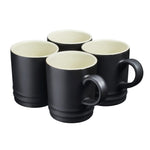 Cooks Professional Stoneware Tea Coffee Mugs 350ml